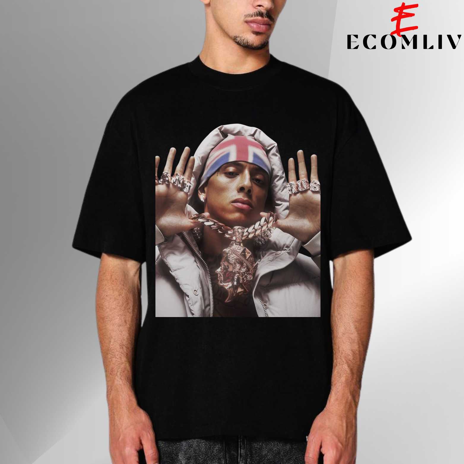 Central Cee Face T Shirt, Unisex Hip Hop Rap Tee